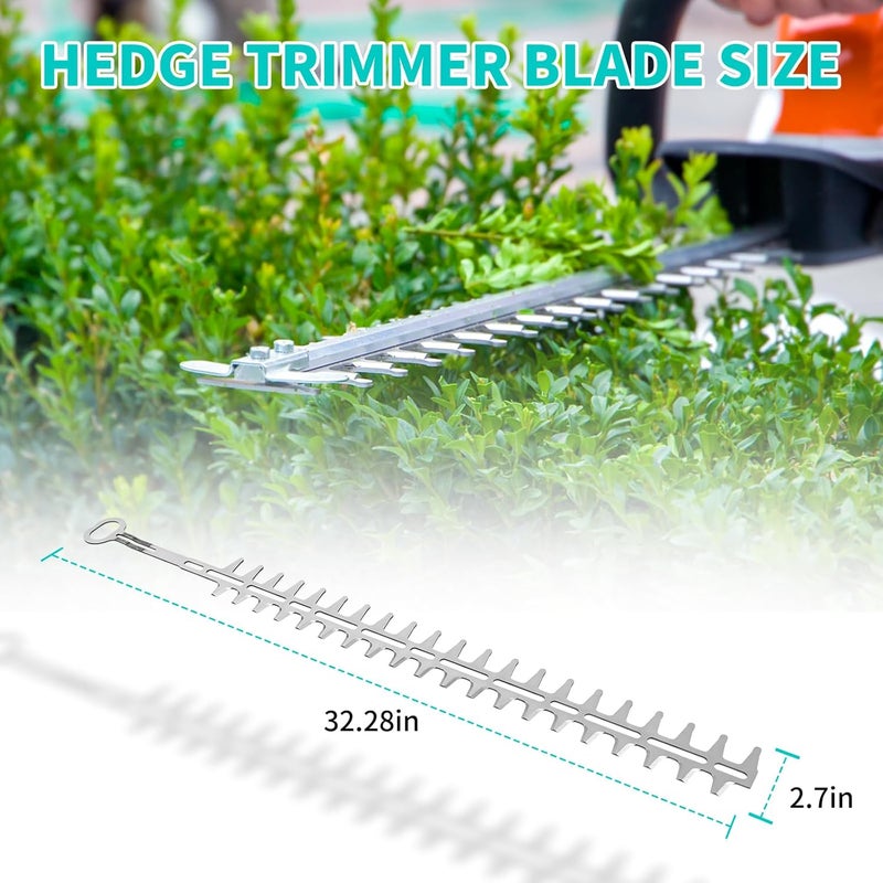 Upow 18" Hedge Trimmer Blade Set Compatible with S tihl HS45 HS56, Replaces 4228-710-6050A 4228-710-6051A 59-200, 1 Pair of 2 Blades - Image 2